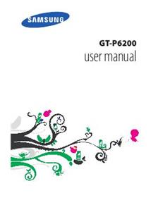 Samsung Galaxy Tab 7.0 Plus (3G Wifi) manual. Tablet Instructions.